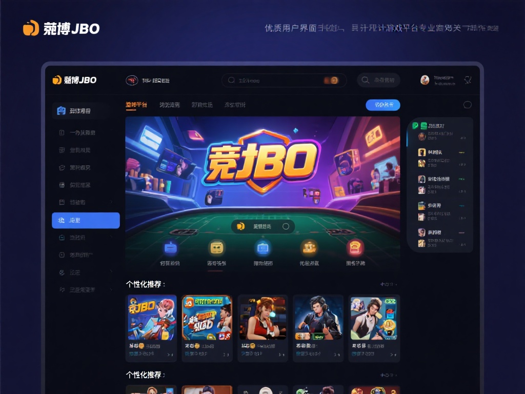 优质的用户界面是评判一个游戏平台专业与否的关键。竟